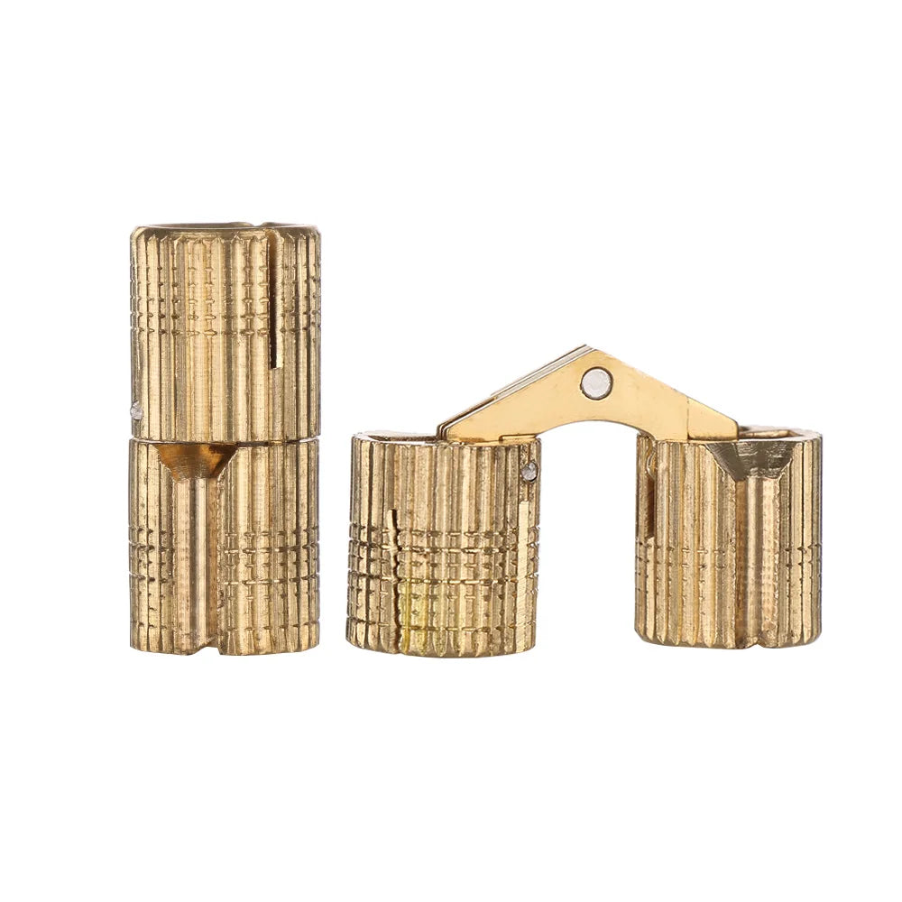 Brass Concealed Cylindrical Hinge for Gift Box & Cabinet Concealed Brass Hinge Richie's 12mm