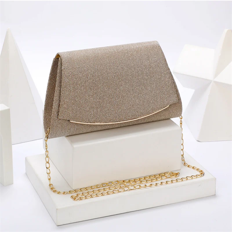Women's Evening Clutch Bag Chain Shoulder Purse | Party Evening Clutch Bag Richie's Gold