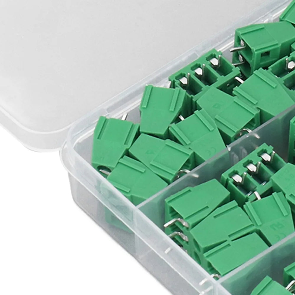 80PCS KF128 Screw Terminal Block 2P 3P 5mm Pitch PCB Mount PCB Terminal Block Richie's