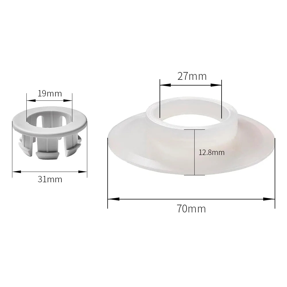Silicone Toilet Flush Valve Washer Seal with Clip Kit Flush Valve Seal Kit Richie's