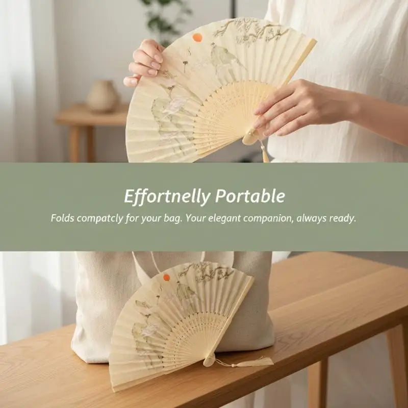 Chinese Foldable Hand Fan – Wedding & Costume Prop Foldable Hand Fan Richie's