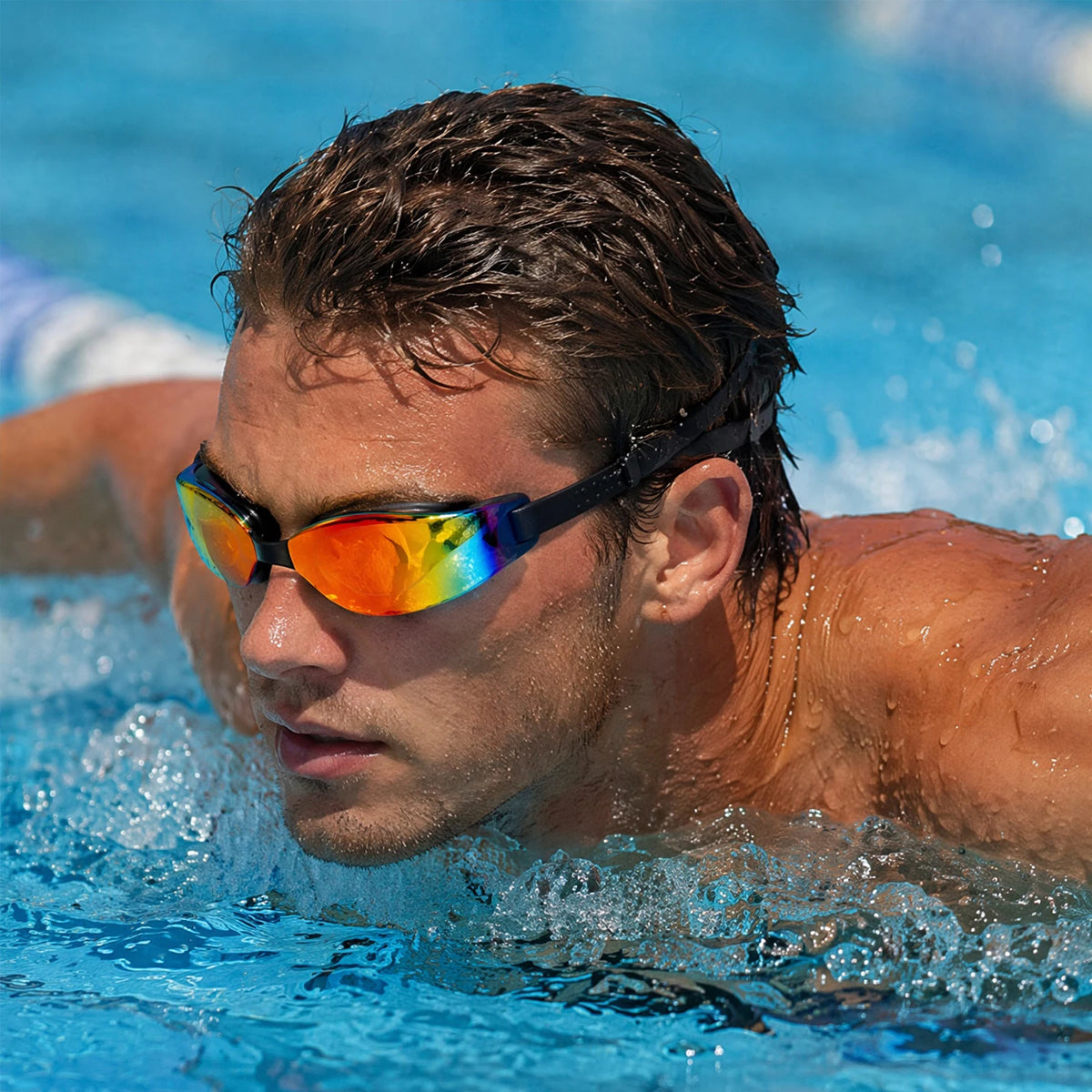 APWIKOGER Anti-Fog Swimming Goggles – Electroplate Swim Glasses Swim Goggles Richie's