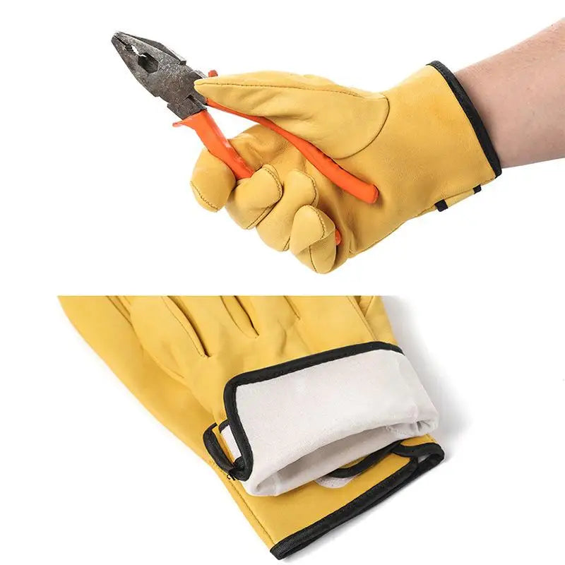 Sheepskin Leather Welding Gloves – Heavy Duty Work Protection Leather Work Gloves Richie's