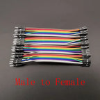 40-Pin Jumper Wires M2M M2F F2F Breadboard Dupont Cables Arduino Jumper Wire Set Richie's Male to Female Length 10CM