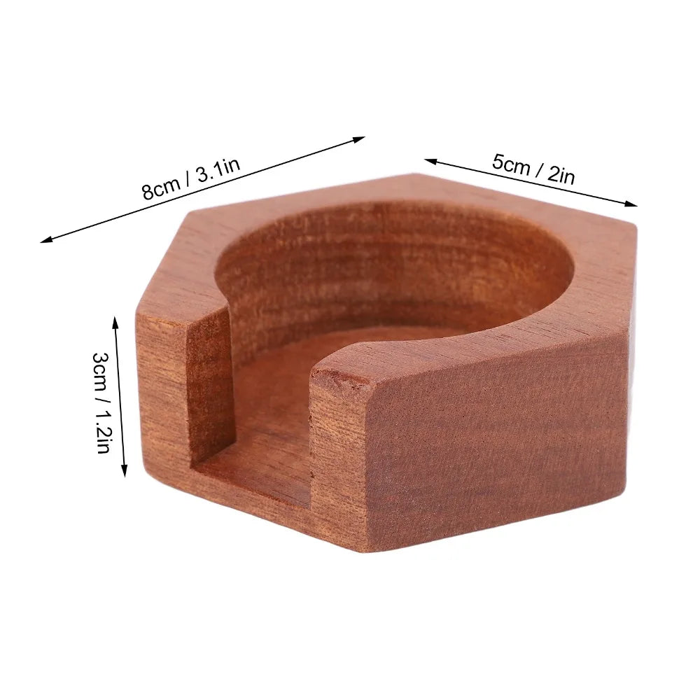 Solid Wood Coffee Filter Holder – Round Polished Storage Coffee Filter Holder Richie's