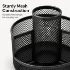 360° Rotating Mesh Desktop Organizer | Metal Pen Holder Desktop Organizer Richie's