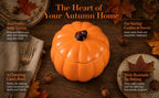 Pumpkin Ceramic Soup Bowl with Lid | Microwave & Oven Safe Ceramic Soup Bowl Richie's
