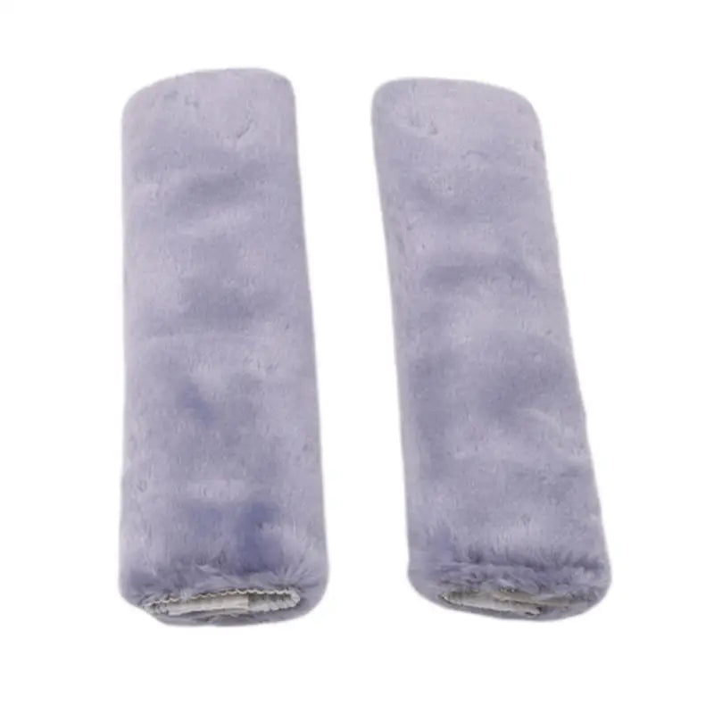 2Pcs Plush Car Seat Belt Shoulder Cover Pad – Auto Interior Seat Belt Cover Richie's Grey