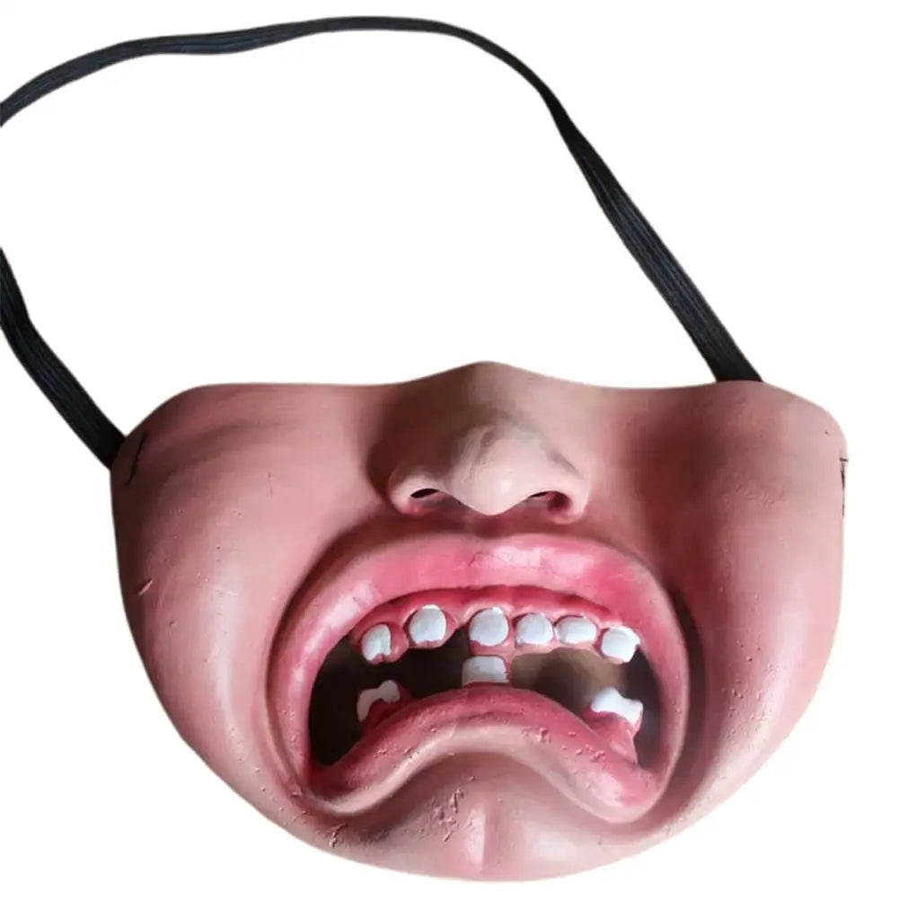 Halloween Latex Half Face Scary Mask – Cosplay Party Prop Halloween Costume Mask Richie's F