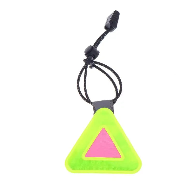 PVC Triangle Reflective Bike Safety Sticker – Night Visibility Bike Reflective Sticker Richie's Fluorescent yellow