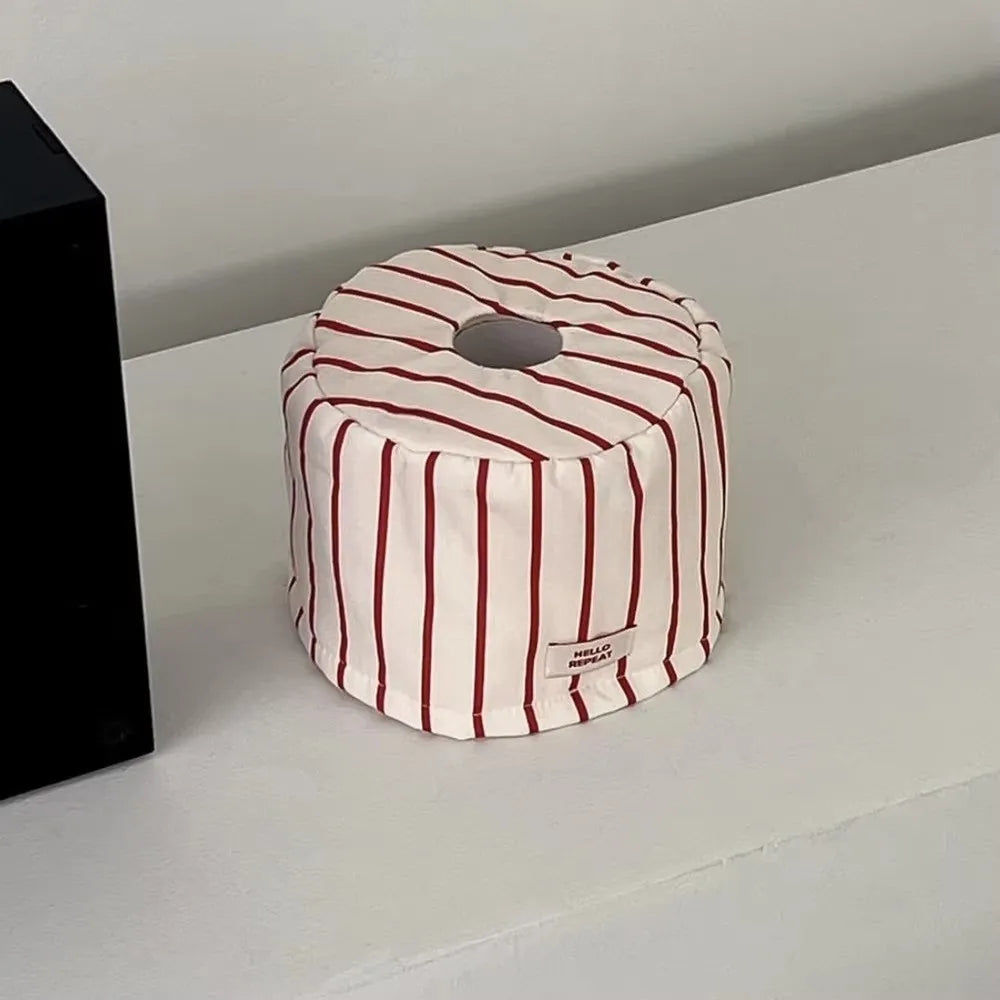 Vintage Stripe Cloth Tissue Box Cover – Desktop Organizer Tissue Box Cover Richie's