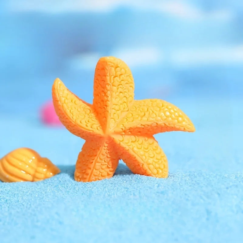 10pcs Resin Starfish Ornaments | Beach & Aquarium Décor Decorative Ornaments Richie's