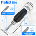 Carbon Steel Drill Bit Adapter for Rotary Hammer Drills Drill Bit Adapter Richie's black
