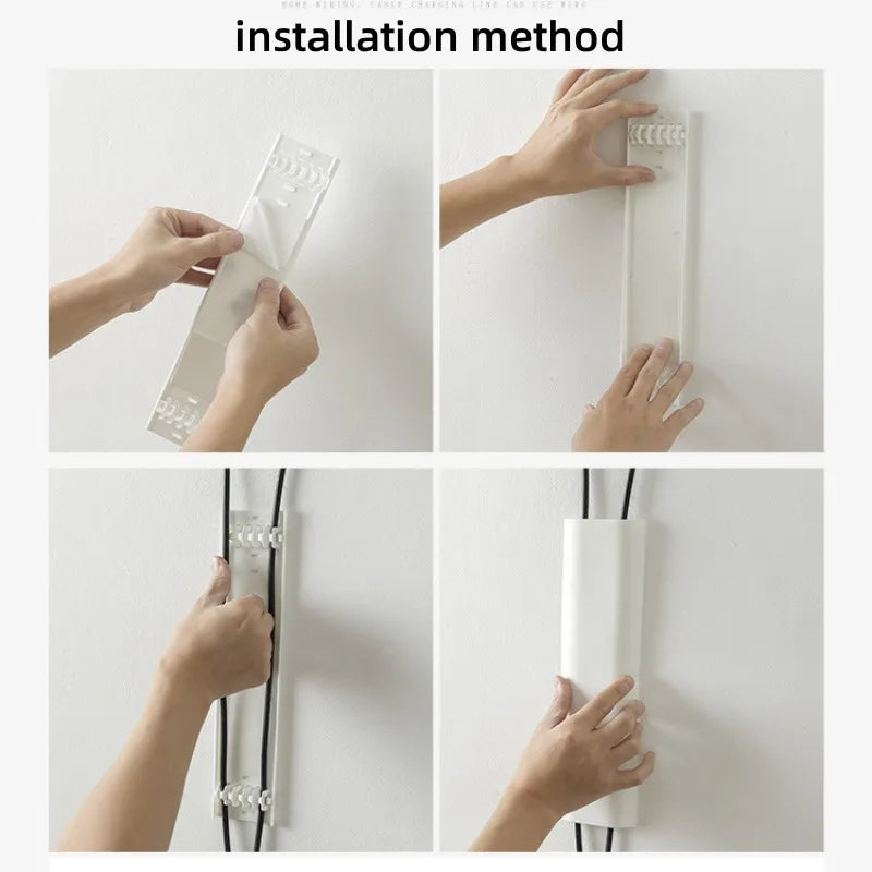Self-Adhesive Wall Cable Duct Cover & Wire Organizer Clip Cable Duct Organizer Richie's