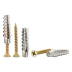 50/100PCS Metal Wall Anchors & Self-Tapping Expansion Screw Kit Wall Anchor Screw Kit Richie's