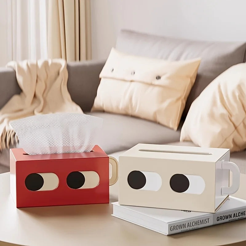 Cute Eye Design Plastic Tissue Box Dispenser & Desktop Holder Tissue Box Holder Richie's