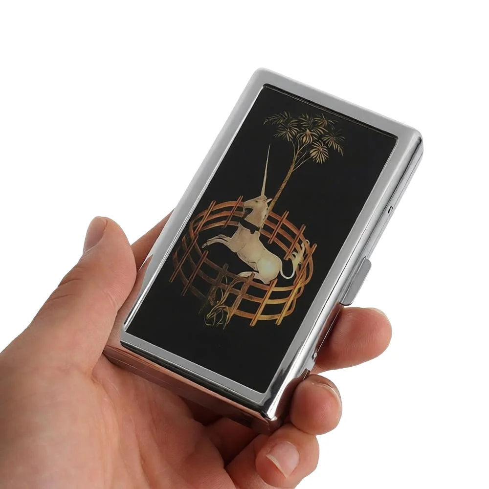 Vintage Metal Business Card Case – Snap Closure Multi-Function Metal Card Case Richie's