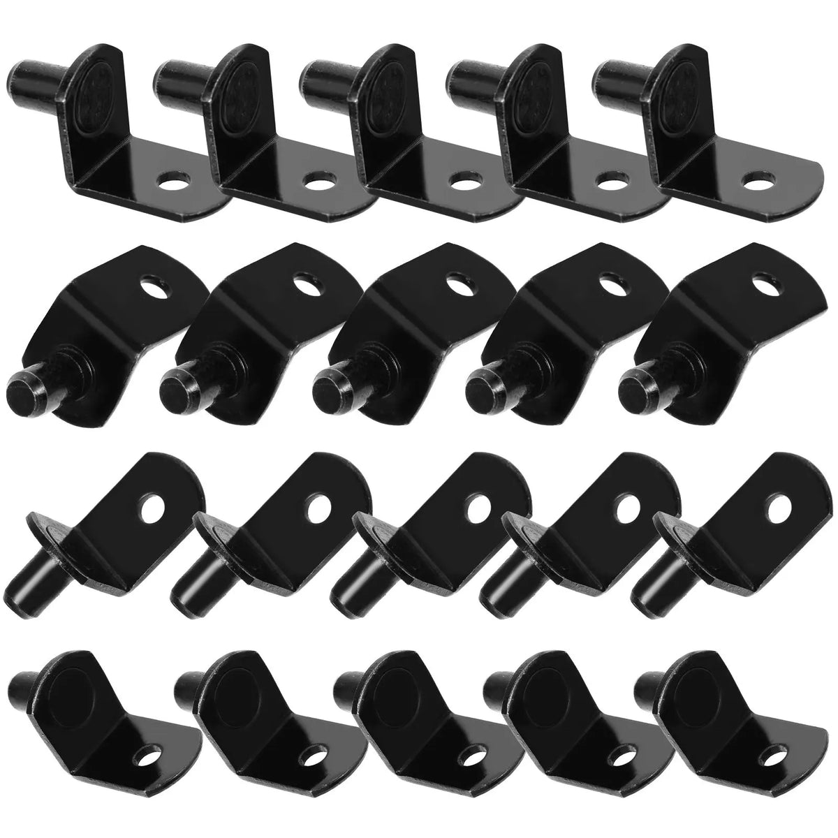 40Pcs L-Shape Shelf Support Clips Cold Rolled Steel Cabinet Pins Shelf Support Clips Richie's