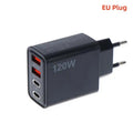 120W 4-Port USB-C Fast Charger Station PD QC3.0 Travel Adapter USB-C Wall Charger Richie's A2 USB Type-C
