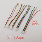 10Pcs JST Female Connectors SH GH PH XH 2–6 Pin Wire Cables Wire Cable Connector Richie's SH 1.0mm 6Pin