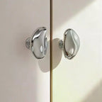 Zinc Alloy Cabinet Drawer Handle – Bright Silver Single Hole Cabinet Drawer Handle Richie's