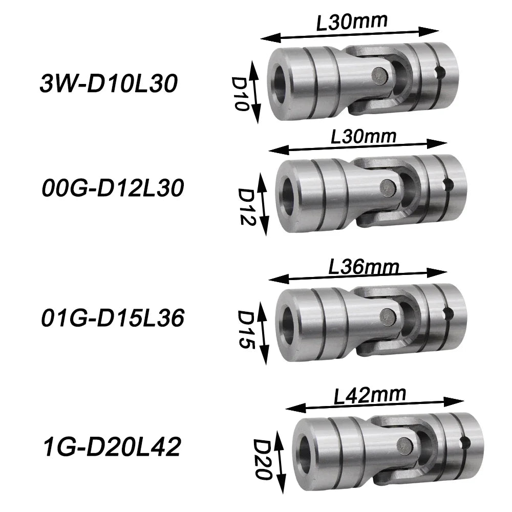 Precision Universal Joint Coupling 40CR Stainless Steel Shaft Universal Joint Coupling Richie's