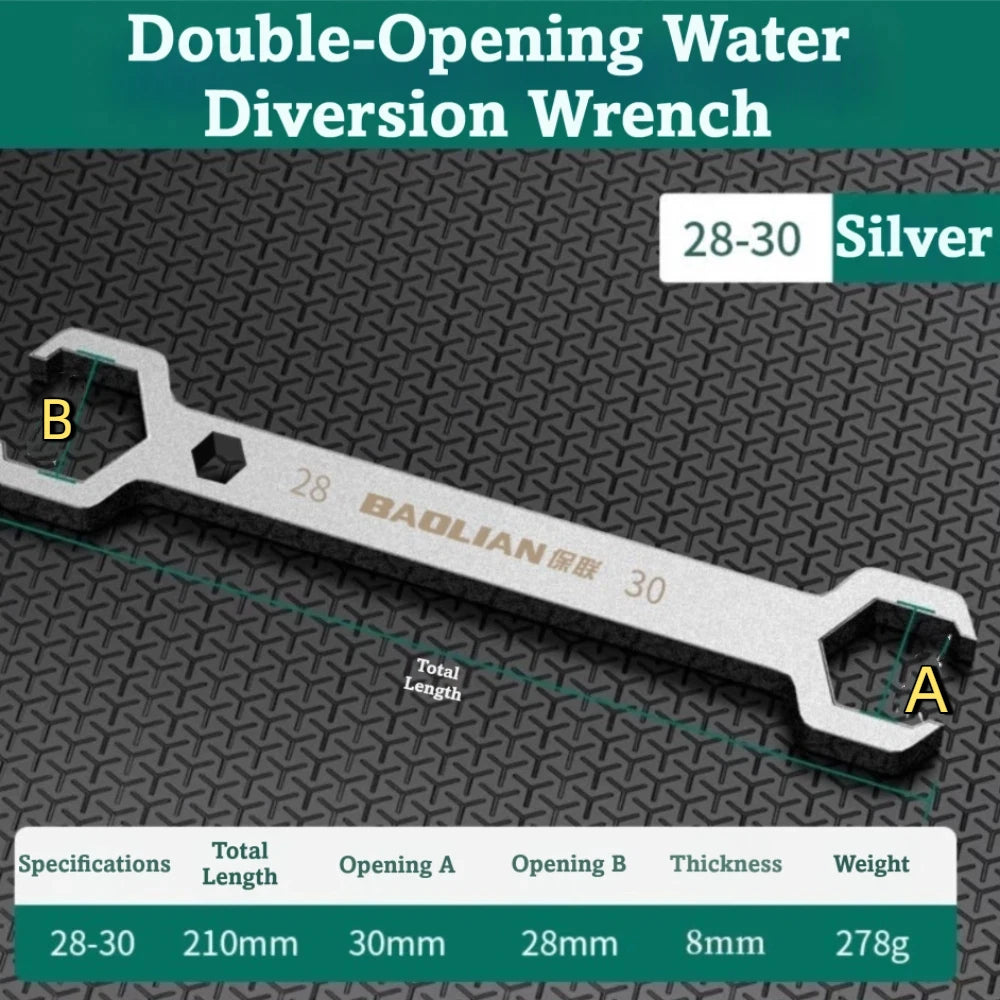 Double-Ended Manifold Valve Wrench 27/29mm 28/30mm Steel Double-Ended Wrench Richie's