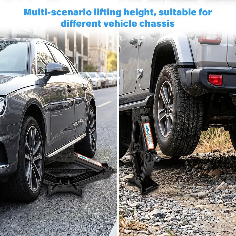 Foldable Manual Car Jack with Ratchet Wrench – 1.5T/2.5T Manual Car Jack Richie's