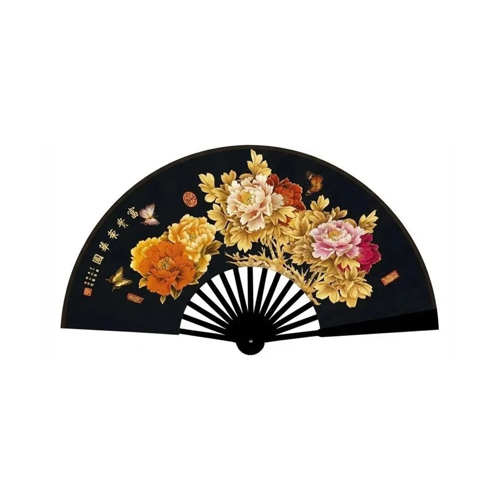 Chinese Silk Folding Fan – Handmade Floral Dance & Décor Fan Decorative Folding Fan Richie's 6