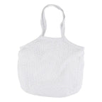 Foldable Cotton Mesh Grocery Tote – Reusable Eco Shopping Bag Reusable Tote Bag Richie's White