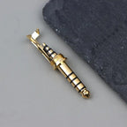 4.4mm 5-Pole Balanced Audio Plug | HIFI Copper Rhodium Plated Balanced Audio Plug Richie's Gold