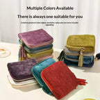 Velvet Jewelry Organizer Travel Pouch Multi-Slot Golden Zipper Jewelry Organizer Pouch Richie's