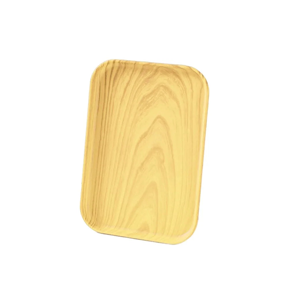 Nordic Plastic Rectangular Storage & Service Tray | 5 Sizes Serving Tray Richie's Light Color 20X15cm