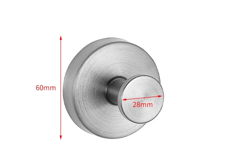 Suction Cup Hooks – Waterproof Stainless Steel Bathroom Hook Suction Cup Hook Richie's 1PCS silver
