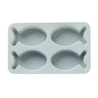 4-Grid Fish Silicone Mold for Ice Cubes, Chocolate & Baking Silicone Baking Mold Richie's Blue