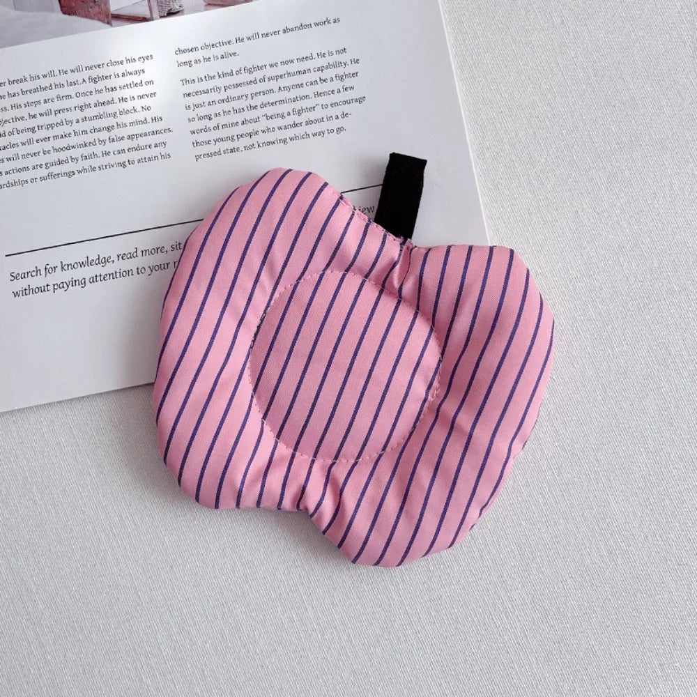 Apple Shape Cotton Coaster – Heat Resistant Washable Table Mat Kitchen Coaster Mat Richie's Rose Red-fine lines