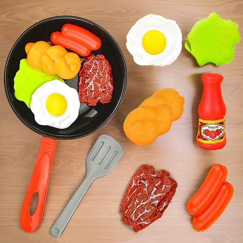 Kids' Kitchen Frying Pan Play Set – Pretend Cooking Toy Kitchen Play Set Richie's