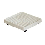 Mobile Plant Pot Stand Tray with Wheels – Round & Square Plant Pot Stand Tray Richie's Square White 17CM