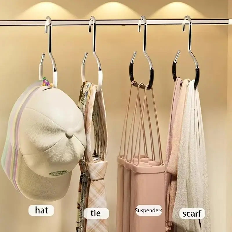 Heavy-Duty Chrome Hat & Cap Hanger Organizer | Non-Slip Hat Hanger Organizer Richie's