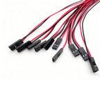 10Pcs 2.54mm 2-Pin Female Jumper Wires 26AWG Arduino DIY Jumper Wire Connectors Richie's