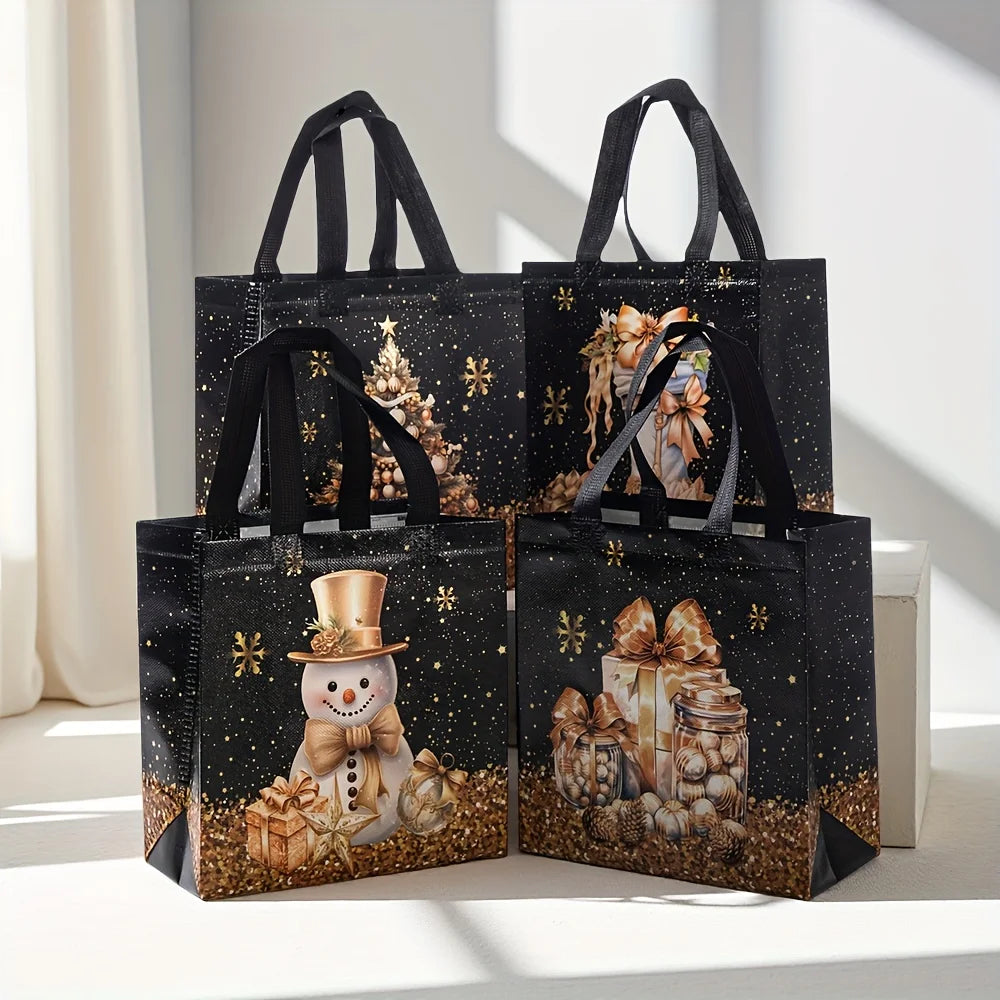 Christmas Gift Bags – Snowman, Tree & Stocking Non-Woven Totes Christmas Gift Bags Richie's