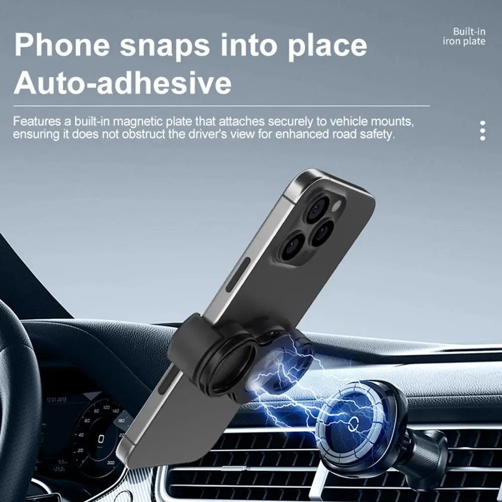 Triple Ring Foldable Metal Phone Stand & Magnetic Car Mount Phone Ring Stand Richie's