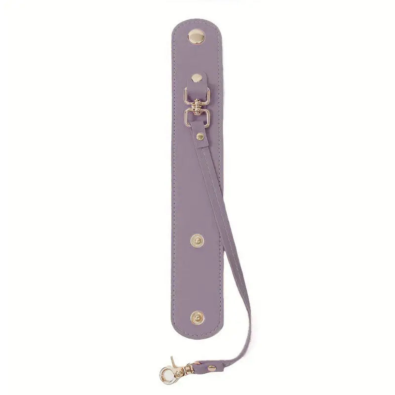 Vintage Leather Glove Holder Strap with Clasp for Handbag & Hat Leather Holder Strap Richie's purple