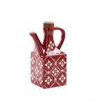 Blue Printed Ceramic Oil & Vinegar Pot with Handle 250ml Ceramic Oil Pot Richie's Red