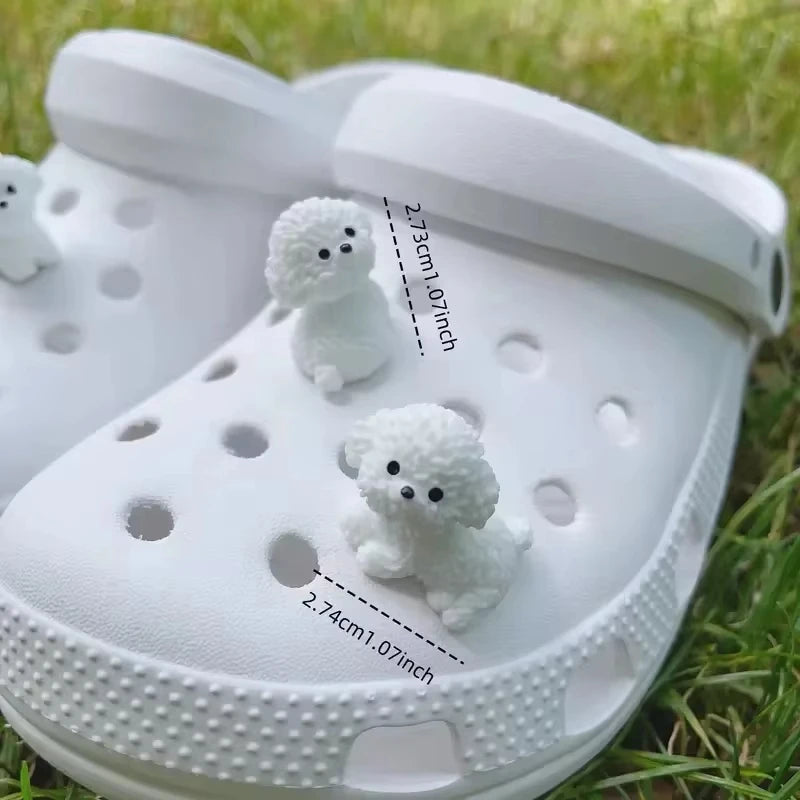 4Pcs Glow 3D Puppy Shoe Charms for Clogs & Sandals | Xmas Gift Shoe Charms Richie's