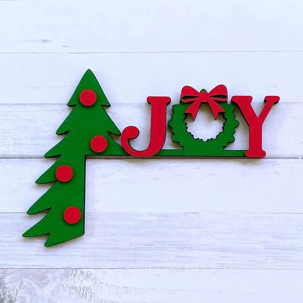 Christmas Wooden Door Corner Decor – Santa Snowman Reindeer Sign Christmas Door Decor Richie's