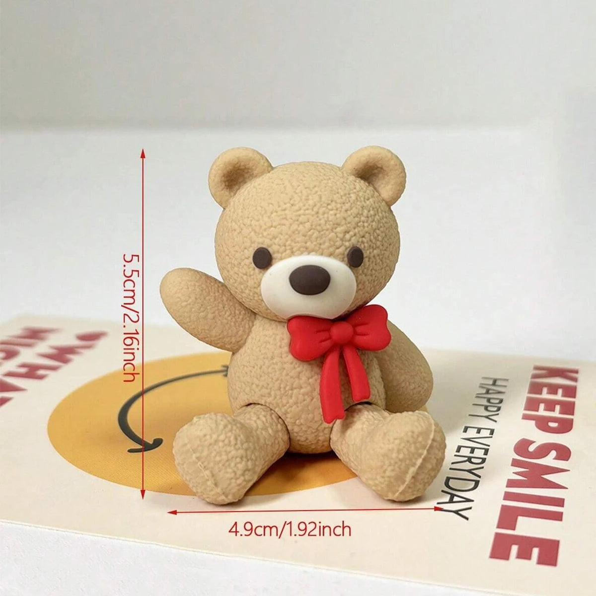 Teddy Bear Cake Toppers – Bow Tie Bear Party Figurines Cake Topper Figurine Richie's qianxionghong