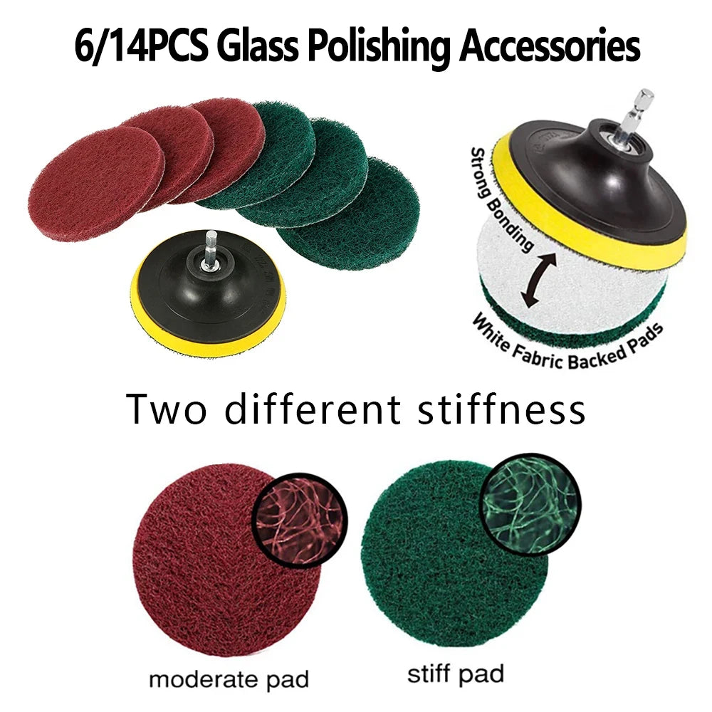 Power Scrubber Scouring Pad Kit – Drill Attachment for Tile & Tubs Drill Scrubber Kit Richie's