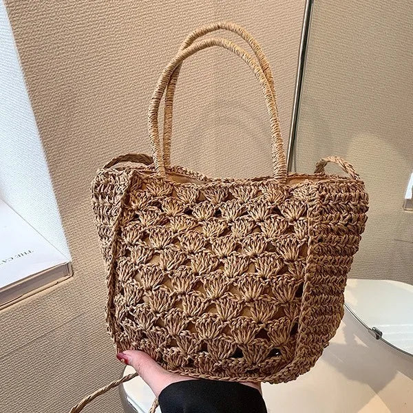 Women's Woven Crochet Crossbody Phone Bag – Lightweight Braided Crossbody Shoulder Bag Richie's