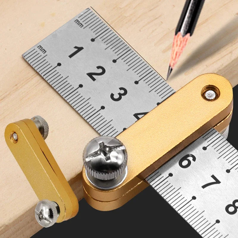 Steel Ruler Positioning Block Woodworking Line Marking Gauge Marking Gauge Richie's